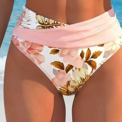 💥New Arrivals & Special Offers-Women's Floral Print High Waist Bikini Set