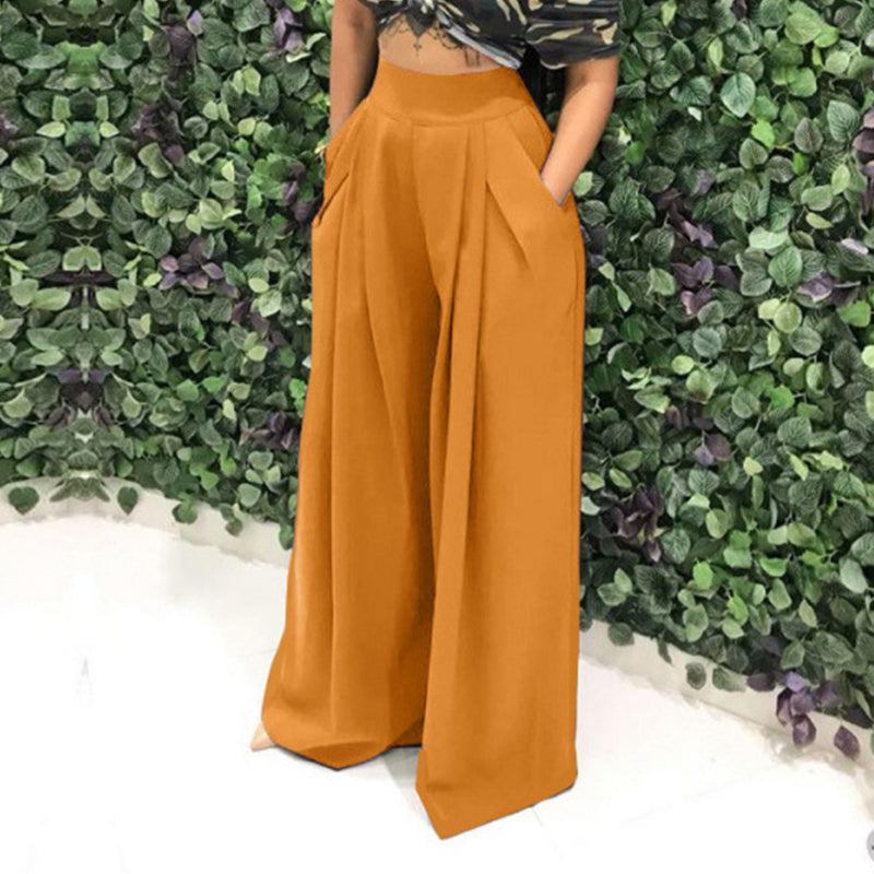 👖 LIMITED-TIME 50% OFF! ✨ Women's High-Waist Pants – Wide-Leg, Elegant, Versatile ✨