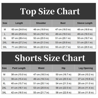 💥New Arrivals & Special Offers-Men's Cooling Short-Sleeve Shirt and Shorts Sports Set