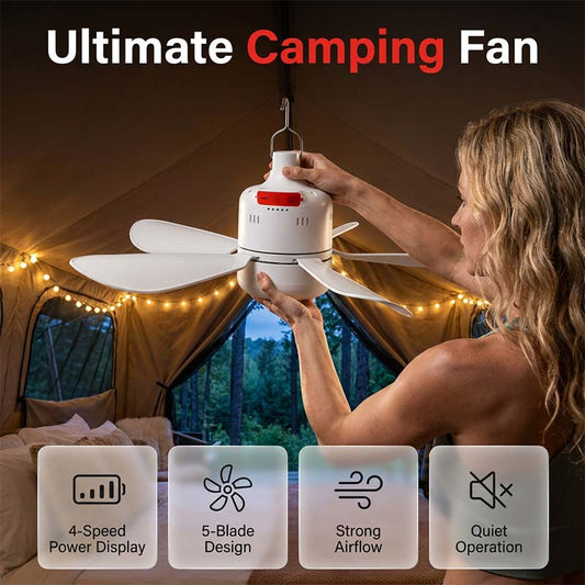 🔥Hot Deals-2-in-1 Wireless Camping Fan & Light
