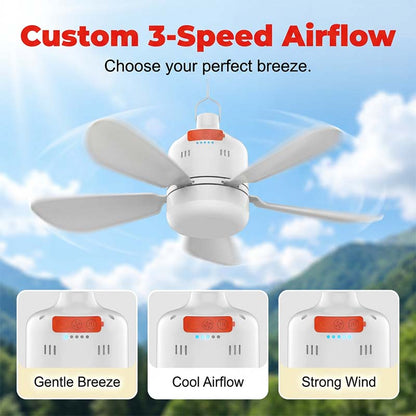 🔥Hot Deals-2-in-1 Wireless Camping Fan & Light