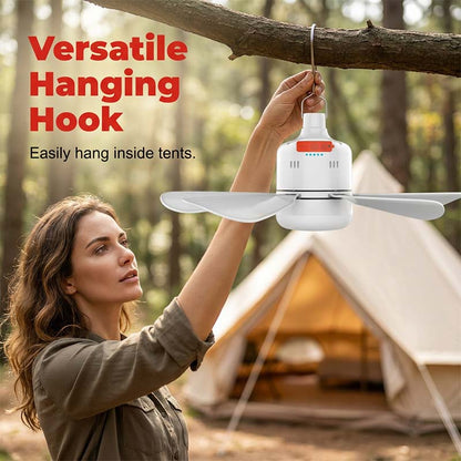 🔥Hot Deals-2-in-1 Wireless Camping Fan & Light