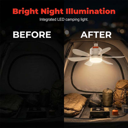 🔥Hot Deals-2-in-1 Wireless Camping Fan & Light