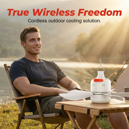 🔥Hot Deals-2-in-1 Wireless Camping Fan & Light