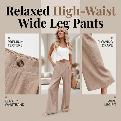 ⌛Limited-Time Offer-Women's High Waist Wide-Leg Casual Pants