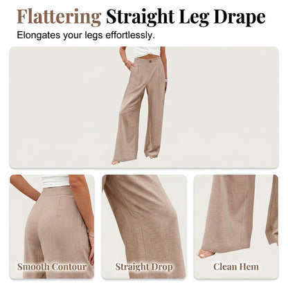⌛Limited-Time Offer-Women's High Waist Wide-Leg Casual Pants