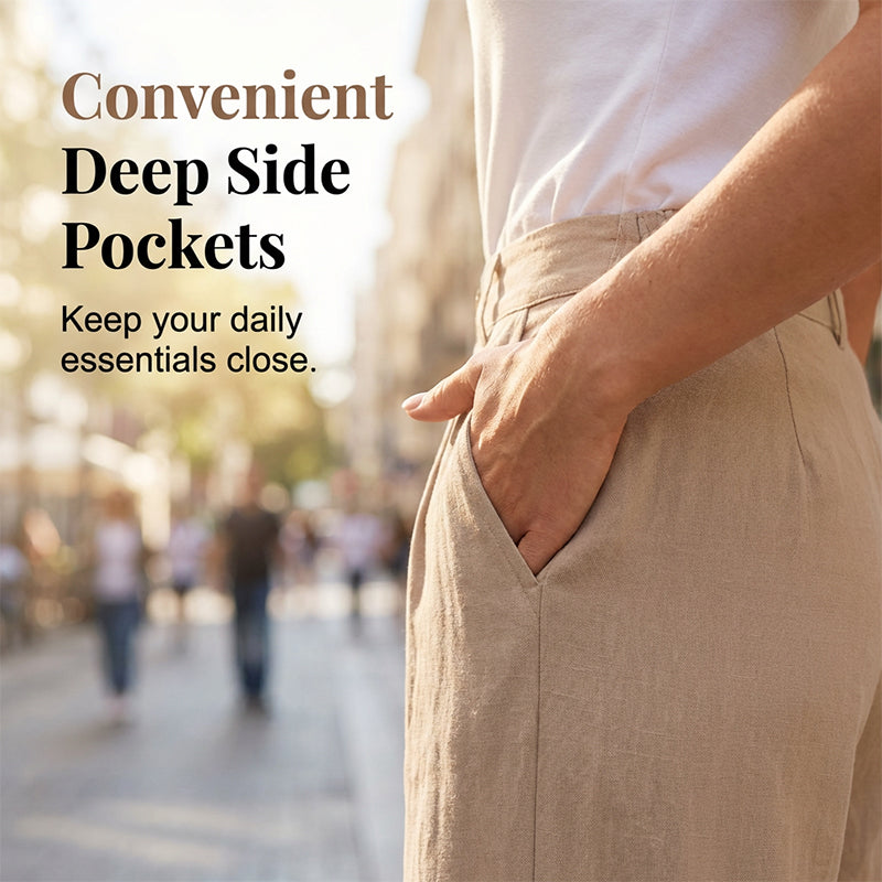 ⌛Limited-Time Offer-Women's High Waist Wide-Leg Casual Pants
