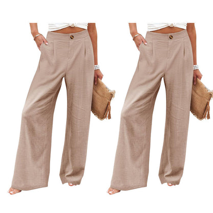 ⌛Limited-Time Offer-Women's High Waist Wide-Leg Casual Pants
