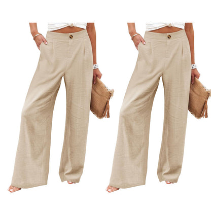 ⌛Limited-Time Offer-Women's High Waist Wide-Leg Casual Pants