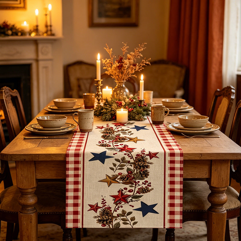 🔥Limited-time offer-Vintage Independence Day Table Runner