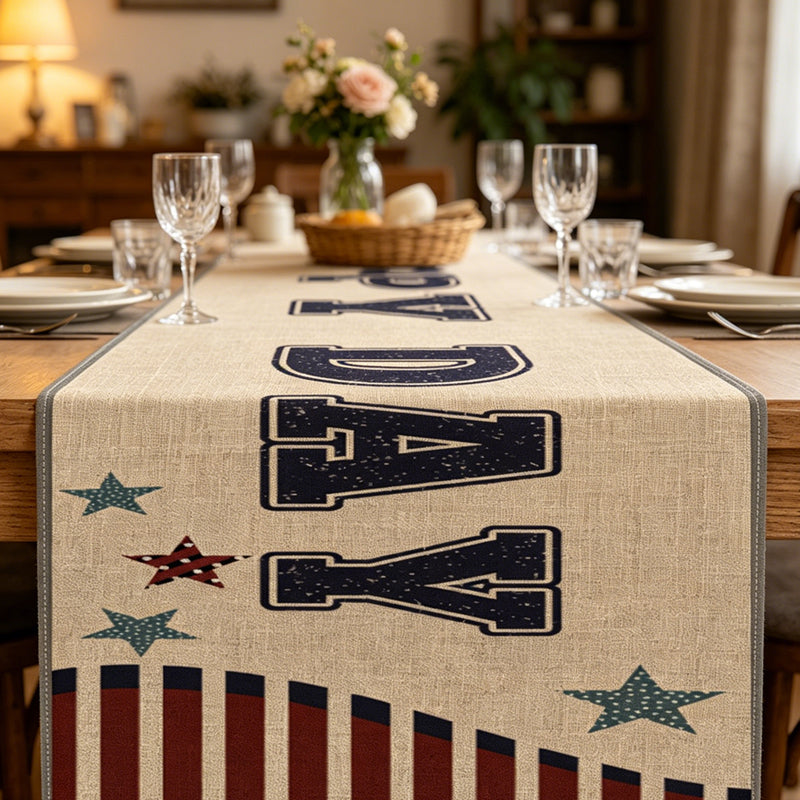 🔥Limited-time offer-Vintage Independence Day Table Runner