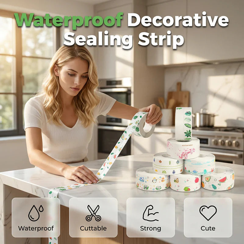 ⌛Limited-time offer-Waterproof Sealing Strip for Kitchen & Bath.