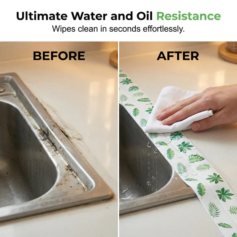 ⌛Limited-time offer-Waterproof Sealing Strip for Kitchen & Bath.