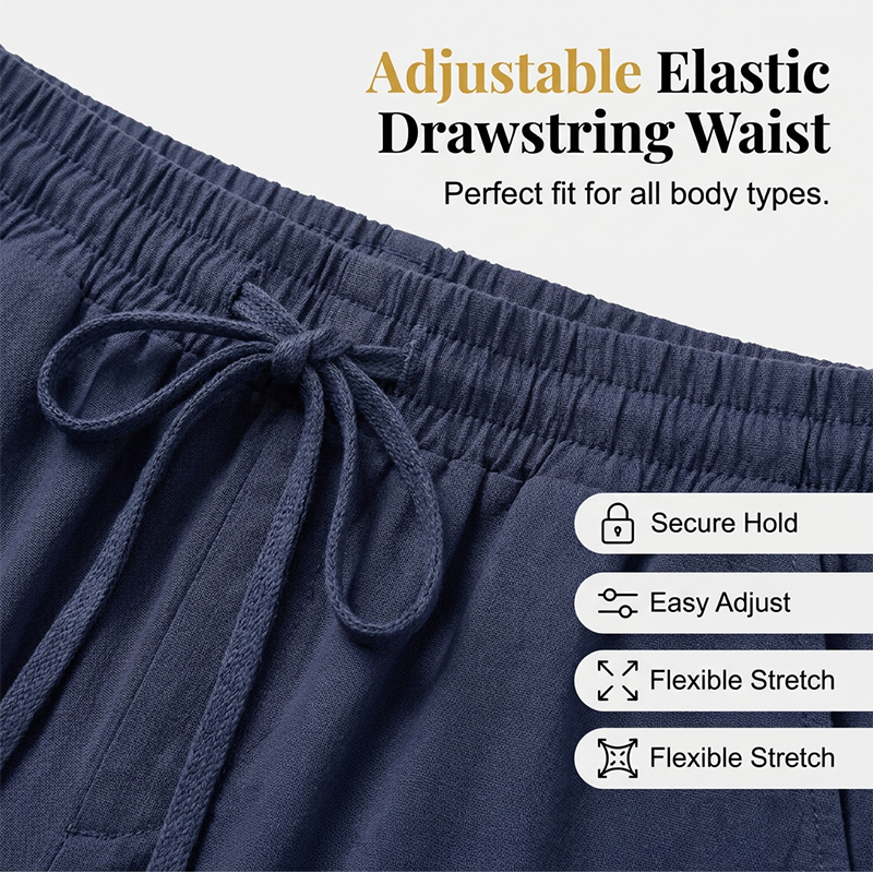 🔥New Arrivals & Special Offers-Women's Casual Cotton Linen Capri Pants with Pockets