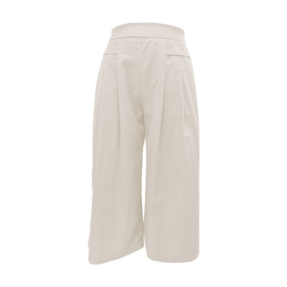 🔥New Arrivals & Special Offers-Women's High-Waist Pleated Wide-Leg Culottes