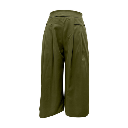 🔥New Arrivals & Special Offers-Women's High-Waist Pleated Wide-Leg Culottes
