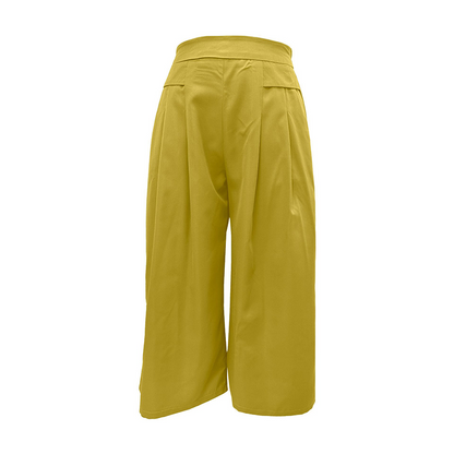 🔥New Arrivals & Special Offers-Women's High-Waist Pleated Wide-Leg Culottes