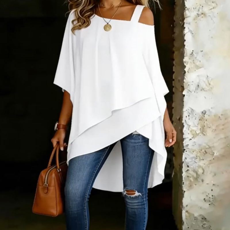 🔥Limited-time 50% off-Women's Asymmetrical Casual Loose Fit Blouse