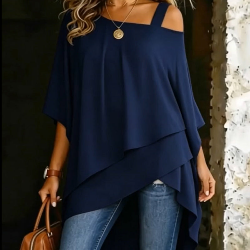 🔥Limited-time 50% off-Women's Asymmetrical Casual Loose Fit Blouse