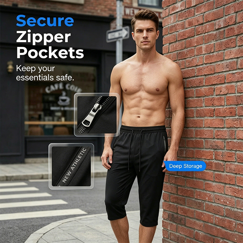 🔥Limited-time offer-Men's Quick-Dry Athletic Capri Pants