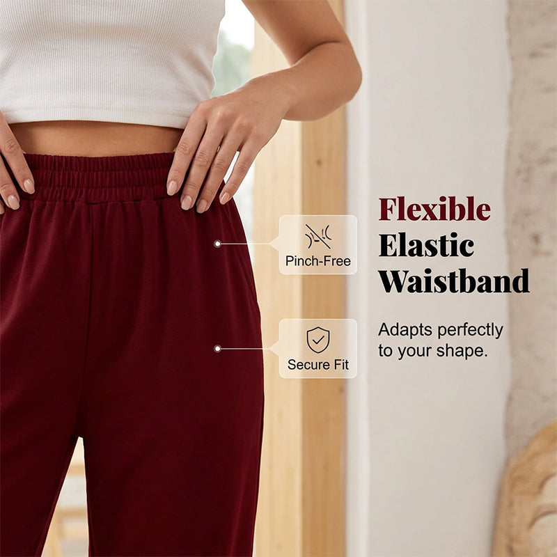 🔥Limited-time offer-Women's Casual Elastic Waist Capri Pants