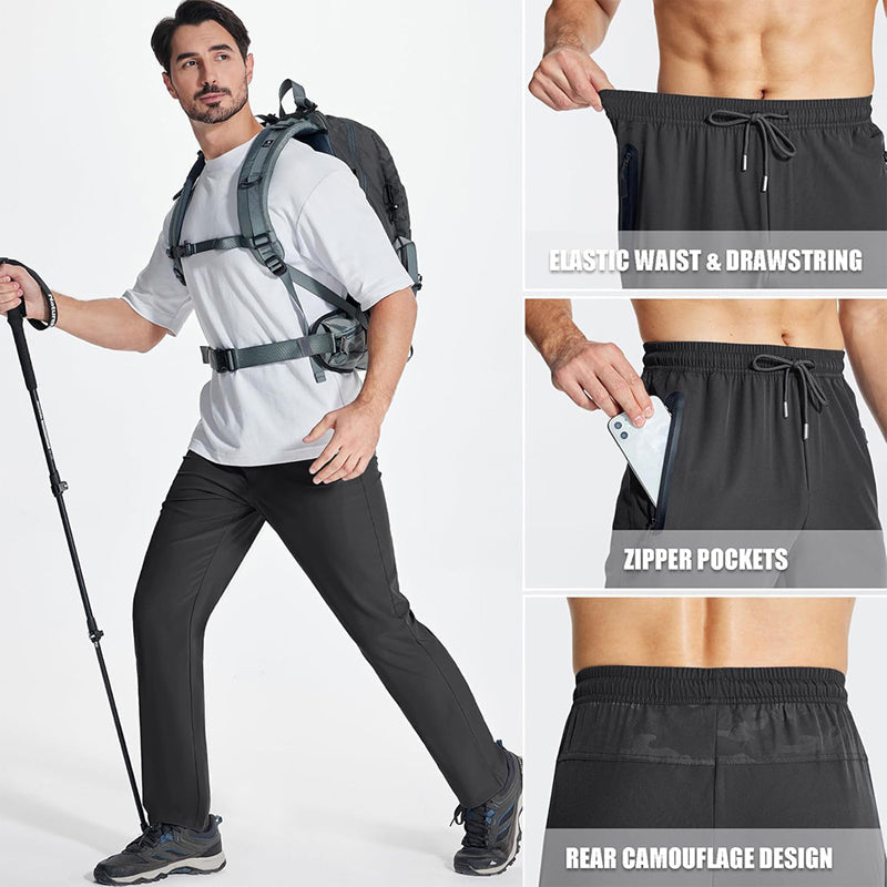 🔥Limited-time offer-Men's Lightweight Athletic Pants with Zipper Pockets