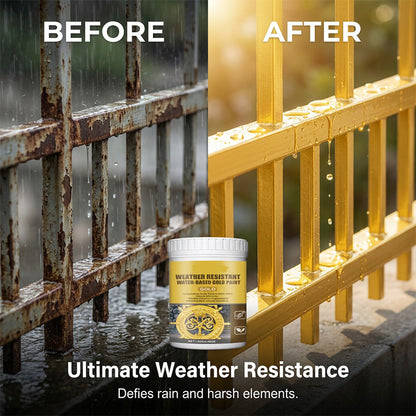 🏆 Last Day Special Price $19.8 ! 🔥 Buy more save more 🎁 Weather-resistant, water-based gold paint
