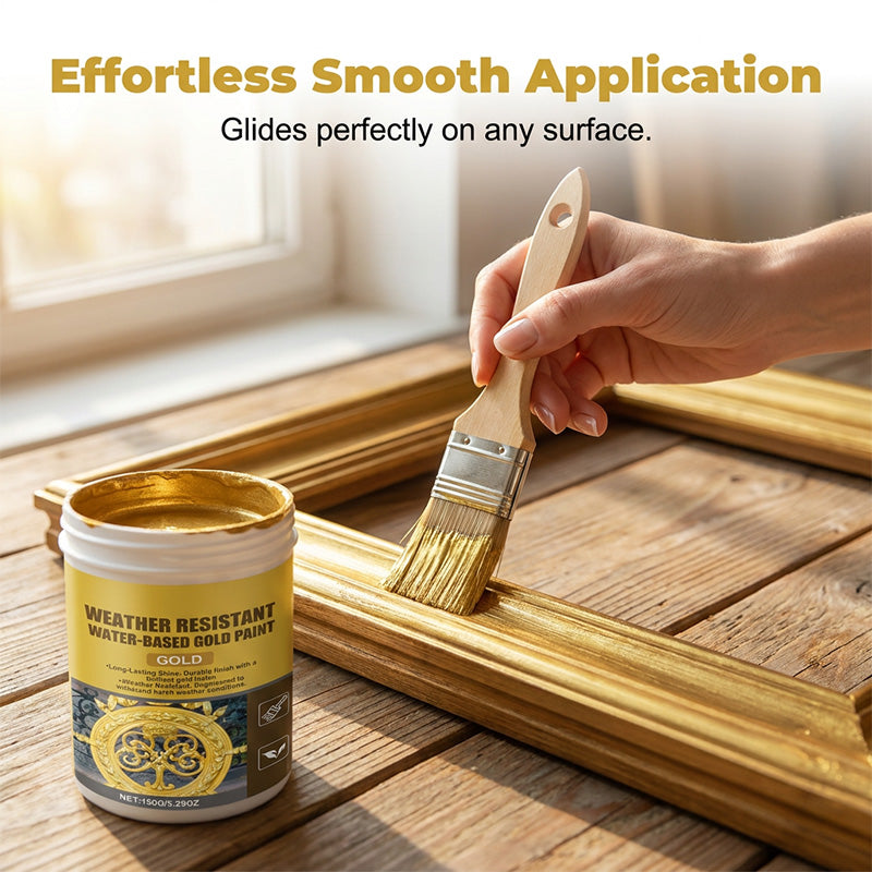🏆 Last Day Special Price $19.8 ! 🔥 Buy more save more 🎁 Weather-resistant, water-based gold paint