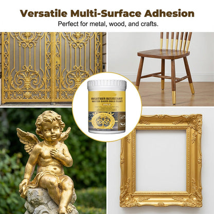 🏆 Last Day Special Price $19.8 ! 🔥 Buy more save more 🎁 Weather-resistant, water-based gold paint