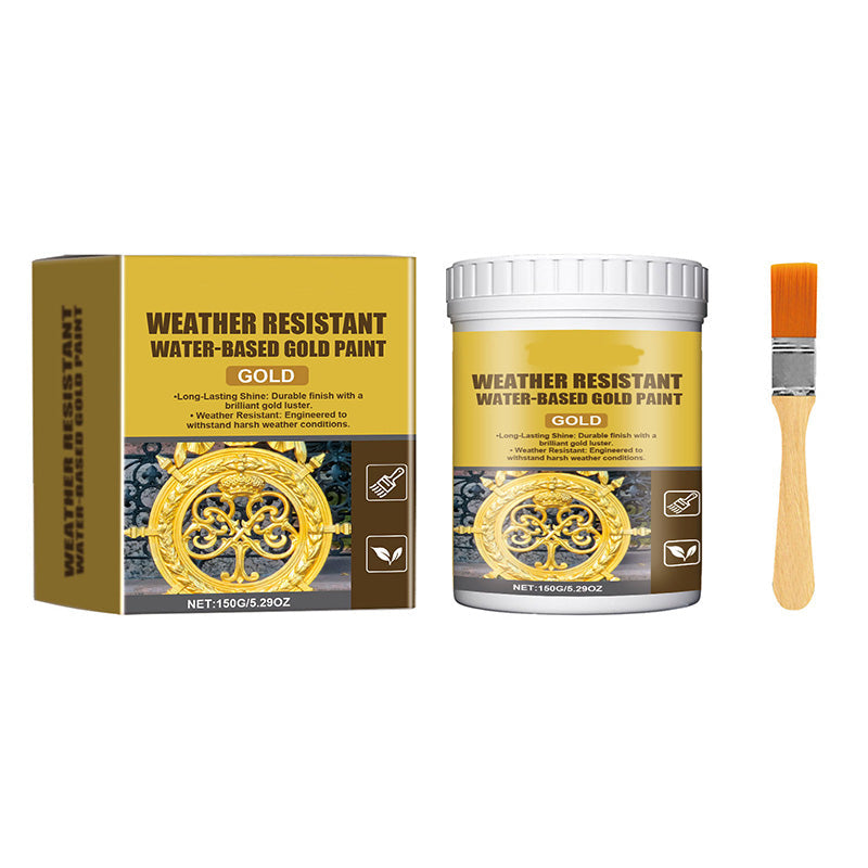 🏆 Last Day Special Price $19.8 ! 🔥 Buy more save more 🎁 Weather-resistant, water-based gold paint