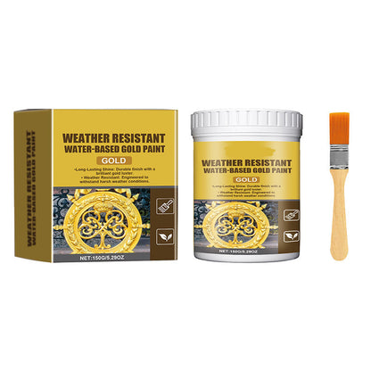 🏆 Last Day Special Price $19.8 ! 🔥 Buy more save more 🎁 Weather-resistant, water-based gold paint