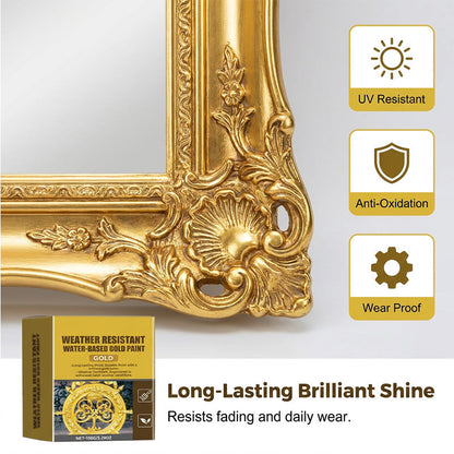 🏆 Last Day Special Price $19.8 ! 🔥 Buy more save more 🎁 Weather-resistant, water-based gold paint