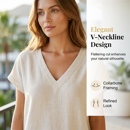 🔥Limited-time offer-Women's Casual V-Neck Two-Piece Set