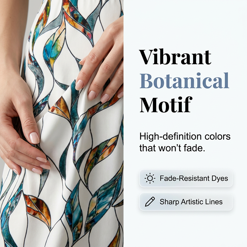 🔥Limited-time offer-Women's Side-Tie Top & Patterned Pants Set