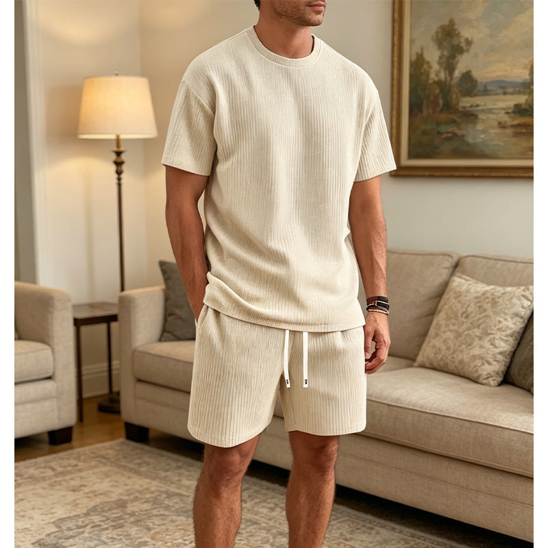 🔥Limited-time offer-Men's Summer Casual T-Shirt & Shorts Set