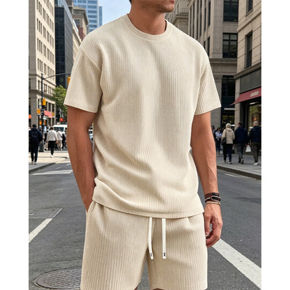 🔥Limited-time offer-Men's Summer Casual T-Shirt & Shorts Set