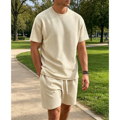 🔥Limited-time offer-Men's Summer Casual T-Shirt & Shorts Set