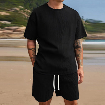 🔥Limited-time offer-Men's Summer Casual T-Shirt & Shorts Set