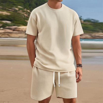 🔥Limited-time offer-Men's Summer Casual T-Shirt & Shorts Set