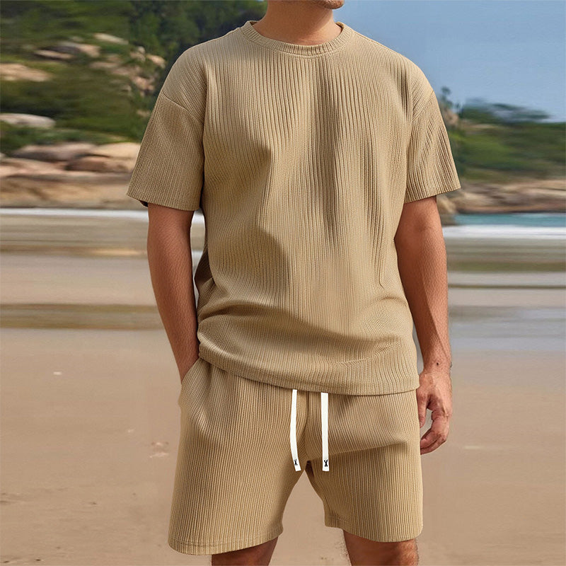 🔥Limited-time offer-Men's Summer Casual T-Shirt & Shorts Set
