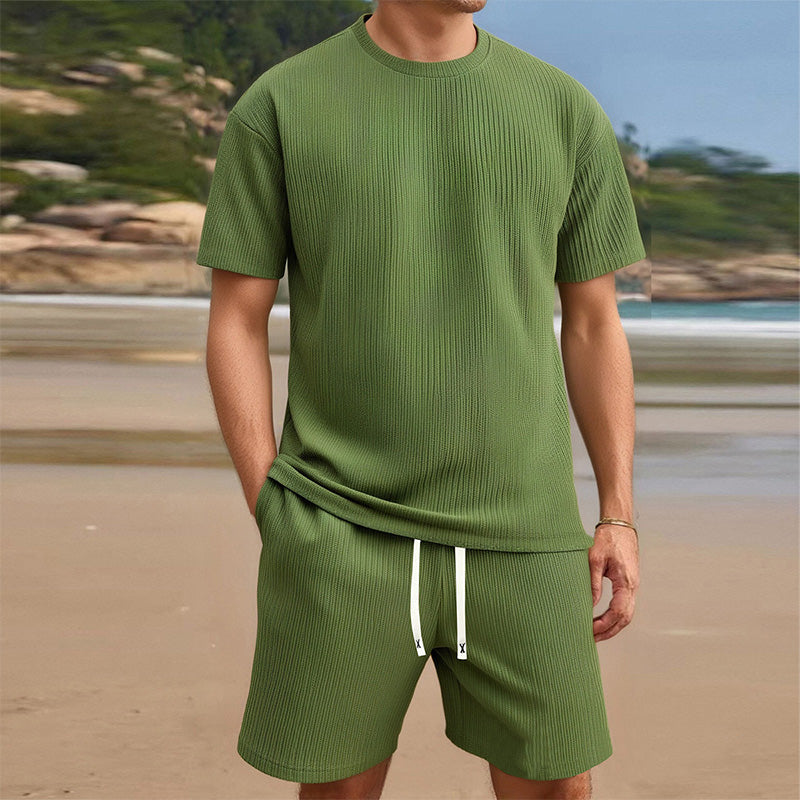🔥Limited-time offer-Men's Summer Casual T-Shirt & Shorts Set