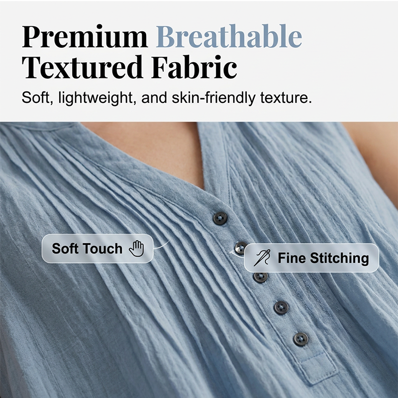 🔥Limited-time offer-Elegant Loose Fit Sleeveless Top & Pants Set