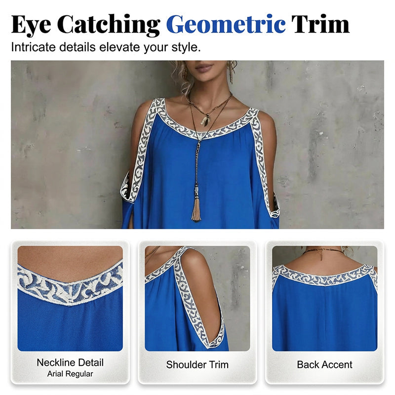 🔥Limited-time offer-Women’s Summer Cold Shoulder Dress