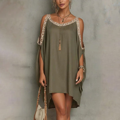 🔥Limited-time offer-Women’s Summer Cold Shoulder Dress
