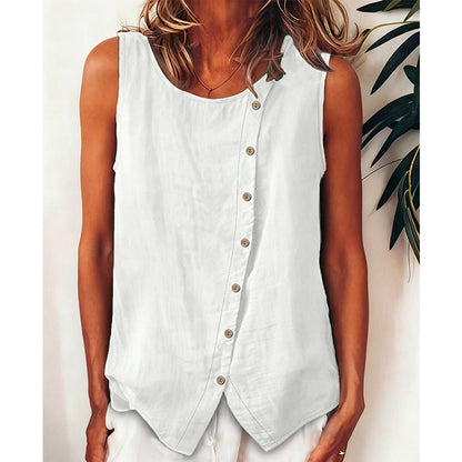 ✨50% off new arrivals-Summer Loose Fit Button-Up Tunic Vest