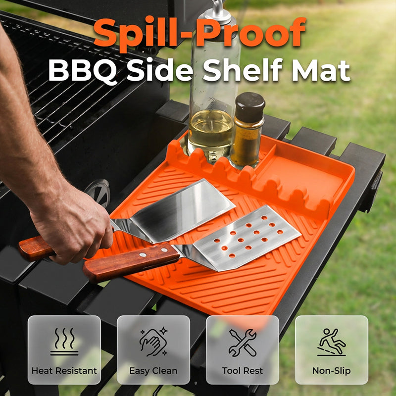 🔥Hot Deals-Silicone Grill Mat for Side Shelf