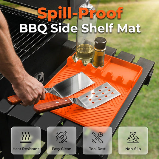🔥Hot Deals-Silicone Grill Mat for Side Shelf