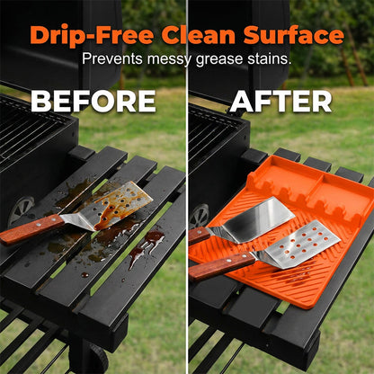🔥Hot Deals-Silicone Grill Mat for Side Shelf