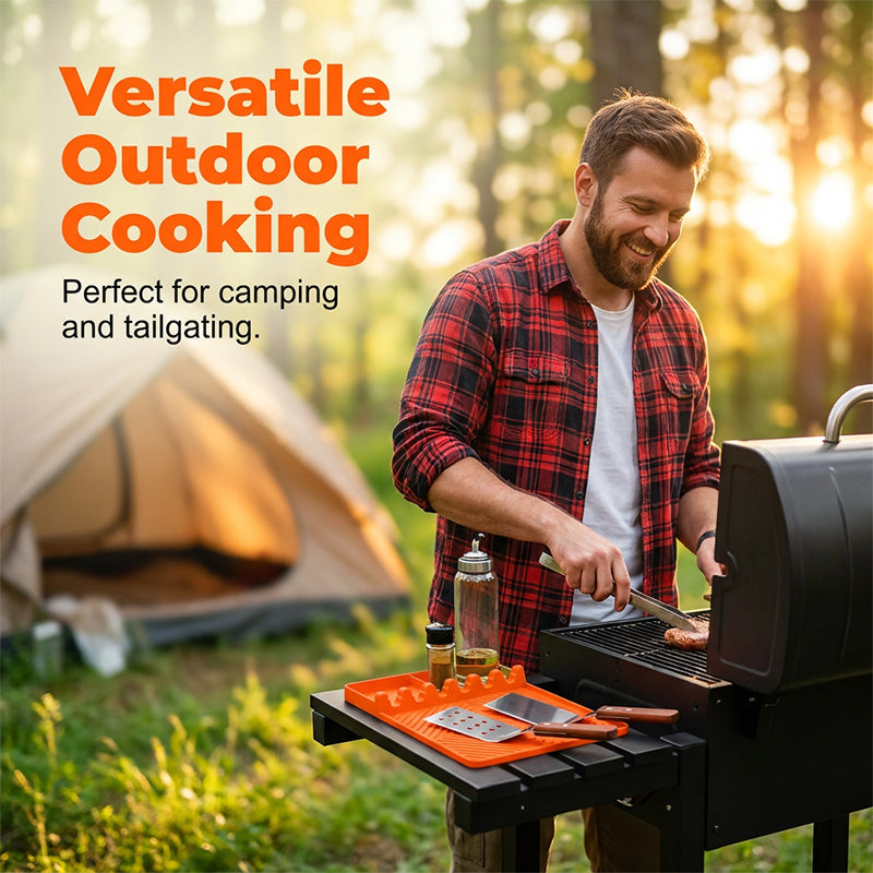 🔥Hot Deals-Silicone Grill Mat for Side Shelf