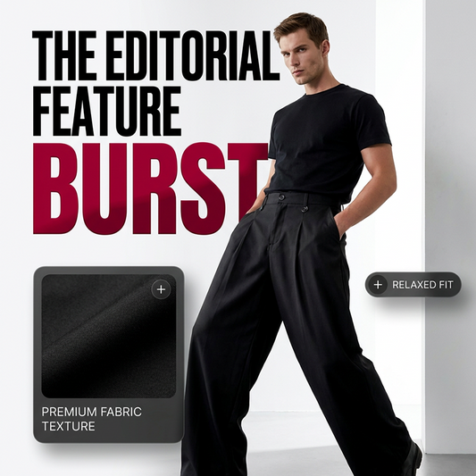 ⏳Limited-time 50% off⏰Men's Classic Fit Wide-Leg Suit Trousers